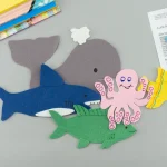 Slippery Fish felt board circle time pieces