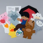Farm felt board circle time pieces