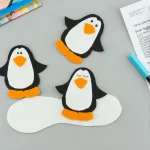 3 Penguins felt board circle time pieces