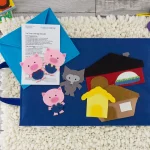 3 little pigs felt board story on felt play mat